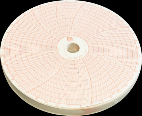 Disque diagramme réfrigéré enregistreur +/- 1 °C Thermalim (100 pièces)