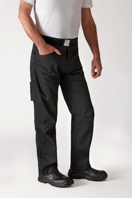 Pantalon de cuisine noir T0 Arenal Robur