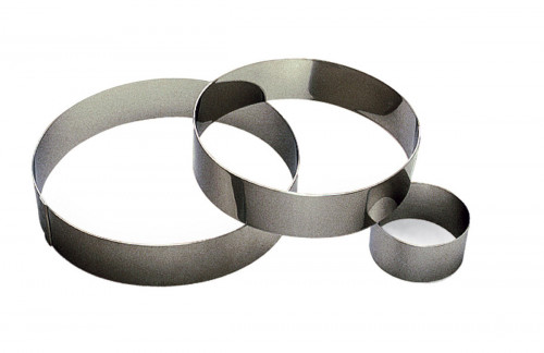 Cercle à vacherin inox Sans revêtement Ø 16 cm 6 cm Gobel