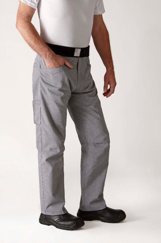 Pantalon de cuisine gris T3 Arenal Robur