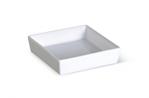 Ravier carré blanc porcelaine vitrifiée 11 cm Edina Pro.mundi