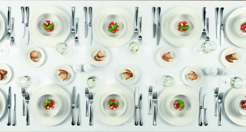 Assiette plate rond ivoire porcelaine Ø 20 cm Banquet Rak