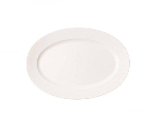 Plat ovale ivoire porcelaine vitrifiée 32 cm Banquet Rak