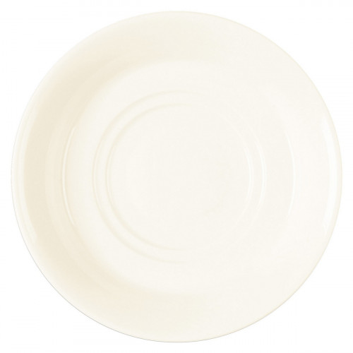 Sous-tasse à déjeuner rond ivoire porcelaine vitrifiée Ø 17 cm Fine Dine Rak