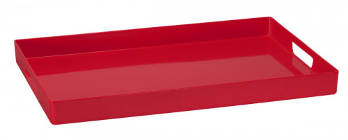 Plateau room service mélamine rouge 52x35 cm Vestah Platex