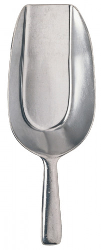 Pelle à ingrédients aluminium 18x6,6 cm 11,3 cl pleine