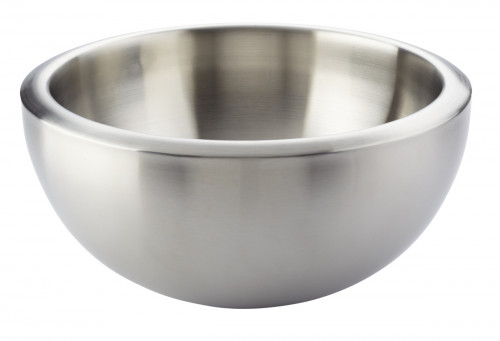 Saladier double paroi rond gris inox Ø 30 cm Pro.mundi