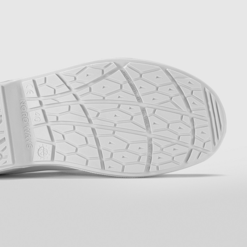 Chaussures mocassin de sécurité mixte blanc 42 Tony Nordways