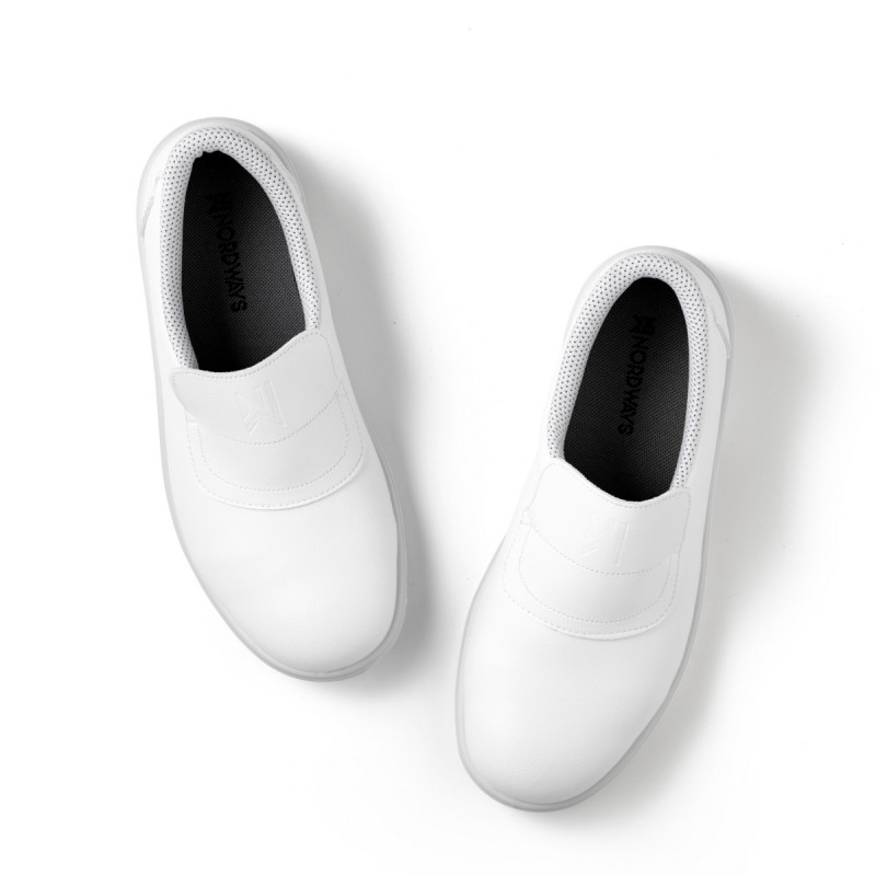Chaussures mocassin de sécurité mixte blanc 46 Tony Nordways