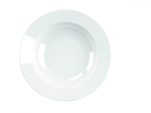 Assiette creuse rond blanc porcelaine vitrifiée Ø 23 cm Brasserie Astera