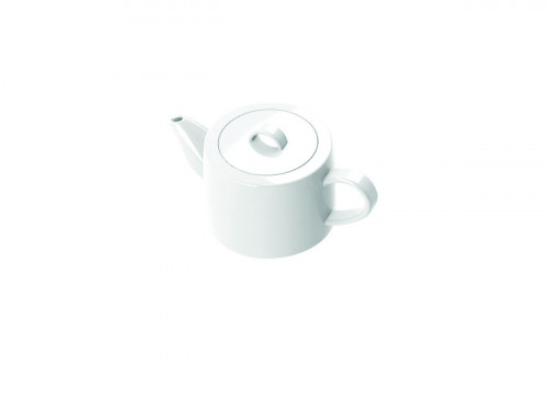 Théière rond blanc porcelaine vitrifiée 40 cl Ø 10,5 cm Brasserie Astera