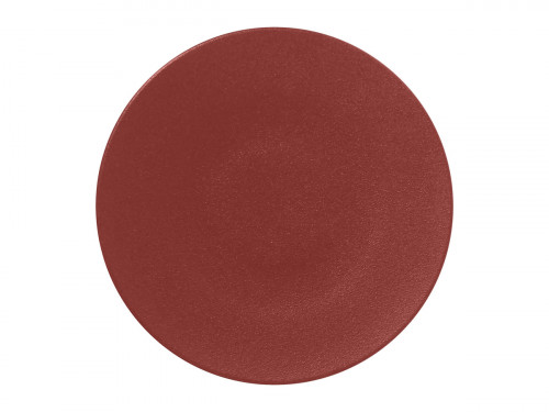 Assiette plate rond rouge magma porcelaine vitrifiée Ø 26,7 cm Neo Fusion Rak