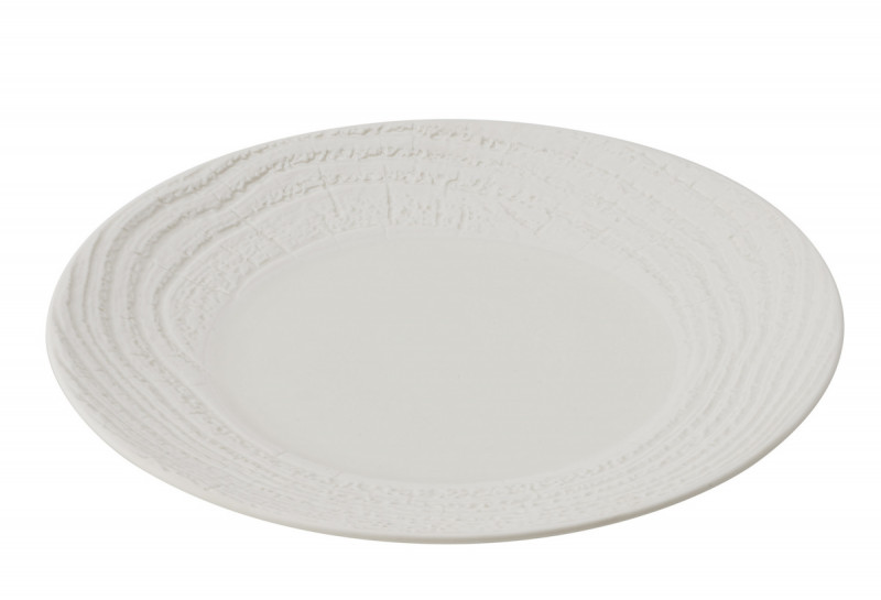 Assiette coupe plate rond ivoire porcelaine Ø 31 cm Arborescence Revol