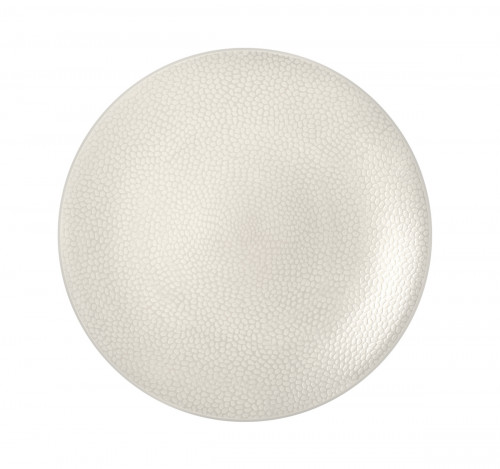 Assiette coupe plate rond ivoire grès émaillé Ø 27,5 cm Stone Medard De Noblat