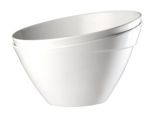 Saladier mélamine blanc Ø 24,5 cm 15 cm 2,5 L Balance Aps