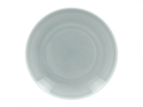 Assiette coupe plate rond bleu porcelaine vitrifiée Ø 26,7 cm Vintage Rak