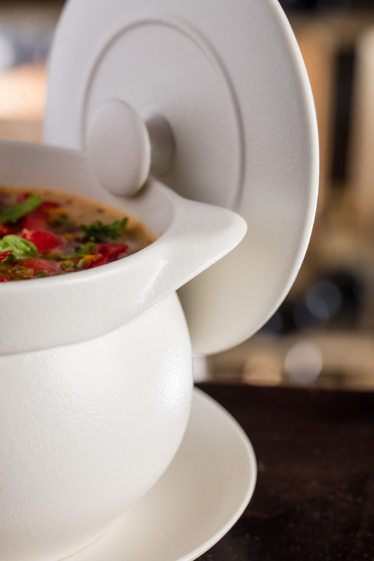 Soupière rond noir porcelaine vitrifiée Ø 10,8 cm Chefs Fusion Rak