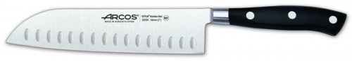 Couteau santoku 18 cm acier POM unie Riviera Arcos