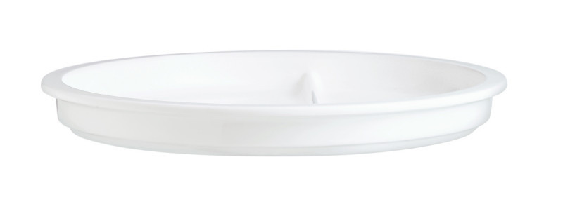 Assiette à compartiments rond blanc verre opal Ø 23 cm Heat System Arcoroc