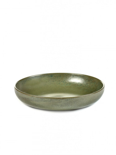 Assiette creuse rond camogreen grès émaillé Ø 21 cm Surface Serax