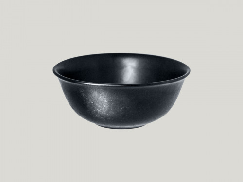 Bol rond noir porcelaine vitrifiée Ø 16 cm Karbon Rak