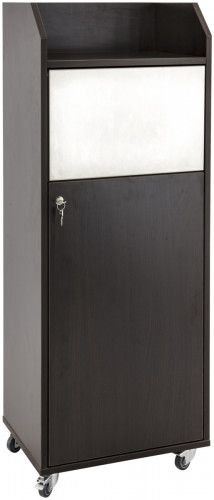 Meuble poubelle noir 54x42x136 cm Jacky Flexmob