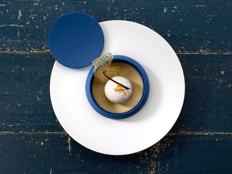 Cocotte rond bleu grès Ø 14 cm Gourmet Degrenne Degrenne