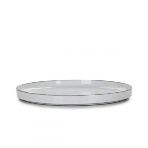 Assiette plate rond blanc cumulus porcelaine culinaire Ø 15 cm Caractère Revol
