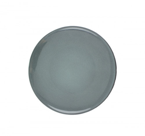 Assiette coupe plate rond gris porcelaine vitrifiée Ø 22 cm Velvet Astera