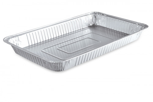 Plat GN1/1 rectangulaire gris aluminium 52,5x32,5 cm 650 cl (50 pièces)