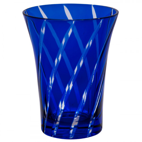 Gobelet forme haute bleu verre 27 cl Twins Geminiano Cozzi Venezia 1765
