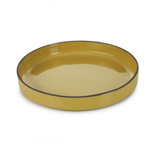 Assiette creuse rond jaune porcelaine Ø 23 cm Caractere Revol