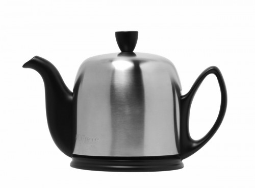 Théière avec couvercle noir porcelaine 70 cl Ø 22,5 cm Salam Degrenne