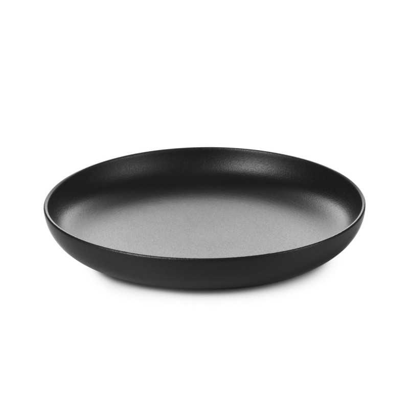 Assiette creuse rond noir porcelaine Ø 27 cm Adelie Revol