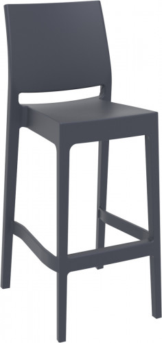 Tabouret de bar gris foncé 108x44x51 cm Maya Flexmob
