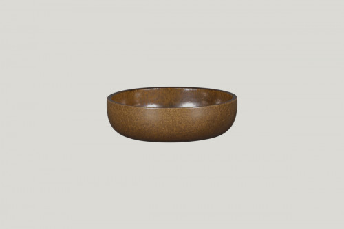Assiette coupe creuse rond bronze porcelaine Ø 16 cm Rakstone Ease Rak