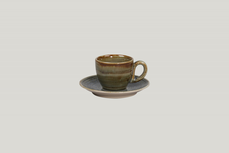 Tasse à expresso gris porcelaine 8 cl Ø 6,5 cm Rakstone Spot Rak