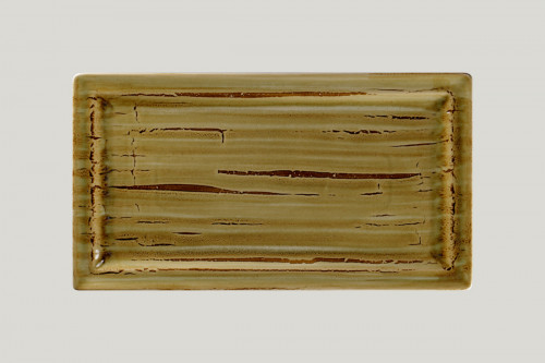 Assiette plate rectangulaire Garnet porcelaine 38,5x21 cm Rakstone Spot Rak
