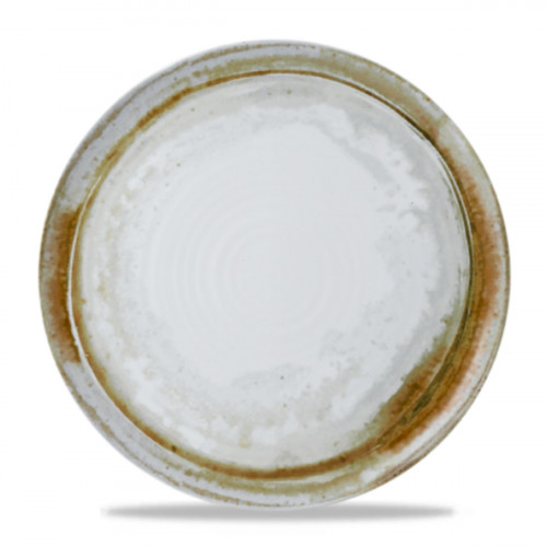 Assiette coupe plate rond beige porcelaine vitrifiée Ø 31,8 cm Finca Dudson