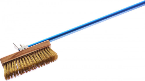 Brosse pour four à pizza laiton 20x6 cm manche 150 cm Gi Metal