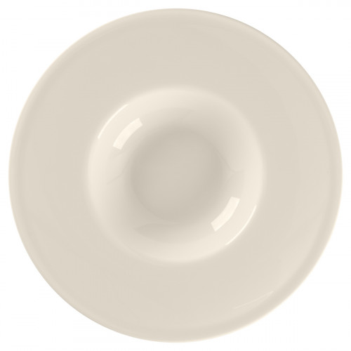Assiette creuse gourmet rond blanc porcelaine bone china Ø 29,2 cm Bravura Rak