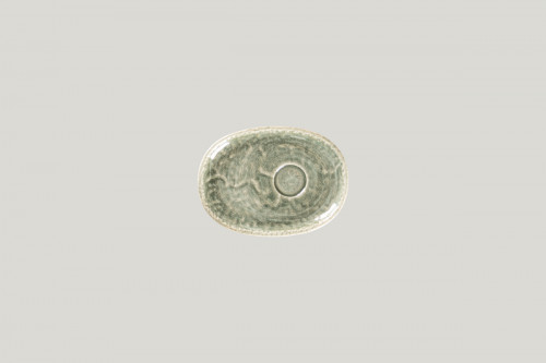 Sous-tasse à expresso ovale Sage porcelaine 15 cm Krush Rak