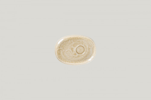 Sous-tasse à expresso ovale vanilla porcelaine 15 cm Krush Rak