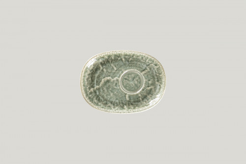 Sous tasse à déjeuner ovale Sage porcelaine 19 cm Krush Rak