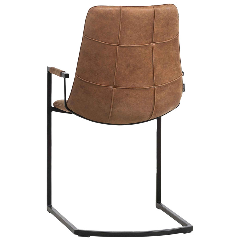 Fauteuil d'intérieur cognac 91x51x62 cm Condor