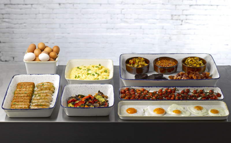 Plat buffet porcelaine vitrifiée blanc 18,5x17,8x8,5 cm 1,6 L Counter Serve Churchill