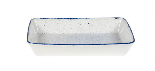 Plat buffet porcelaine Hints Indigo 38x25x6,2 cm 3,5 L Counter Serve Churchill
