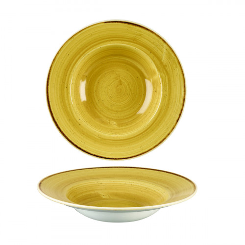 Assiette creuse rond Mustard porcelaine vitrifiée Ø 24 cm Stonecast Churchill