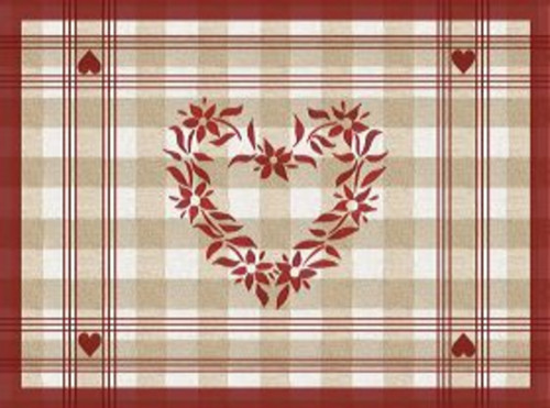Set de table bordeaux papier 40x30 cm Cogir (400 pièces)