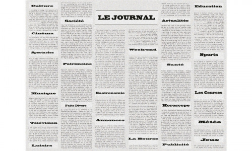 Set de table rectangulaire gris en papier 30x40 cm Cogir (400 pièces)